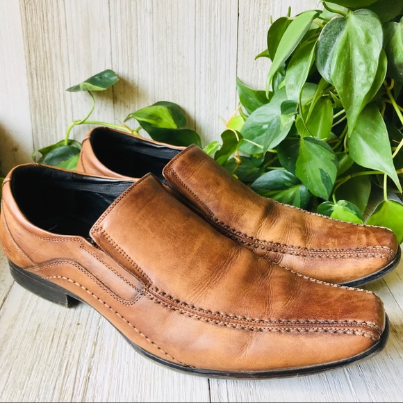 Kenneth Cole Other - Kenneth Cole Cognac Leather Western Loafers